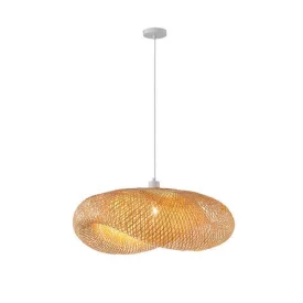  EUROLAMP ARTE ILLUMINA CALYPSO Függesztett lámpatest Bambusz E27 MAX 40W 760X560X220mm 