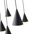 EUROLAMP ARTE ILLUMINA CAMPANELLE Függesztett lámpatest beépített LED 90W 9000lm 3000K Φ1000X1200mm Fekete 