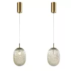 EUROLAMP ARTE ILLUMINA CANDY Üveg Függesztett lámpatest G9 MAX 20W Fehér150X230cm 