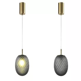   EUROLAMP ARTE ILLUMINA CANDY Üveg Függesztett lámpatest G9 MAX 20W Szürka 150X230cm 