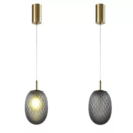 EUROLAMP ARTE ILLUMINA CANDY Üveg Függesztett lámpatest G9 MAX 20W Szürka 150X230cm 