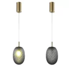 EUROLAMP ARTE ILLUMINA CANDY Üveg Függesztett lámpatest G9 MAX 20W Szürka 150X230cm 