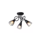 EUROLAMP ARTE ILLUMINA CLASSY SPOT Fém Füstüveggel 3XE14 D380XH185mm 