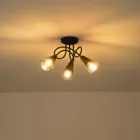 EUROLAMP ARTE ILLUMINA CLASSY SPOT Fém Füstüveggel 3XE14 D380XH185mm 