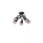 EUROLAMP ARTE ILLUMINA CLASSY SPOT Fém Füstüveggel 5XE14 D380XH185mm 