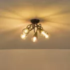 EUROLAMP ARTE ILLUMINA CLASSY SPOT Fém Füstüveggel 5XE14 D380XH185mm 