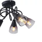 EUROLAMP ARTE ILLUMINA CLASSY SPOT Fém Füstüveggel 5XE14 D380XH185mm 