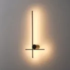 EUROLAMP ARTE ILLUMINA CLIO Falilámpa beépített LED 12W 600x200x60mm Fekete 