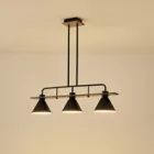 EUROLAMP ARTE ILLUMINA CONO Függesztett lámpatest 3XE27 780X180X865mm Fa & Fém 