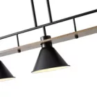 EUROLAMP ARTE ILLUMINA CONO Függesztett lámpatest 3XE27 780X180X865mm Fa & Fém 