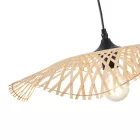 EUROLAMP ARTE ILLUMINA CROSSLINE Függesztett lámpatestLámpatest E27 MAX 40W 475X1160mm Bambusz