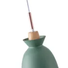 EUROLAMP ARTE ILLUMINA DIGNITY Függesztett lámpatest Ε27 MAX 40W 195X1294mm Zöld& Fehér