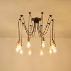 EUROLAMP ARTE ILLUMINA EDISON Függesztett lámpatest beépített LED 10XΕ27 1000X1000X510mm Fa & Fém Fekete 