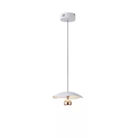   EUROLAMP ARTE ILLUMINA ENIGMA Függesztett lámpatest beépített LED 8W 3000Κ Φ230mm GOLD 