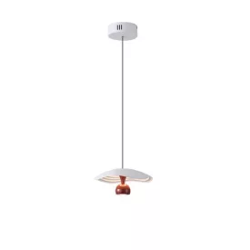   EUROLAMP ARTE ILLUMINA ENIGMA Függesztett lámpatest beépített LED 8W 3000Κ Φ230mm RED 