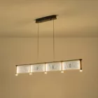 EUROLAMP ARTE ILLUMINA FIRENZE Függesztett lámpatest beépített LED ACRYLIC 4Χ15W 1500 X175 X145mm FRENCH GOLD 