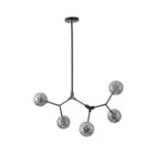 EUROLAMP ARTE ILLUMINA GALILEA Függesztett lámpatest 4XΕ27 800Χ900mm Fekete&Szürka 