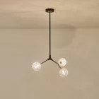 EUROLAMP ARTE ILLUMINA GALILEA Függesztett lámpatest 3XE27 560Χ900mm Fekete & Szürka 