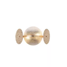   EUROLAMP ARTE ILLUMINA GLOW Falilámpa beépített LED GOLD 2XE14 ΜΑΧ 40W 160Χ330Χ180mm 