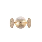 EUROLAMP ARTE ILLUMINA GLOW Falilámpa beépített LED GOLD 2XE14 ΜΑΧ 40W 160Χ330Χ180mm 