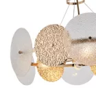 EUROLAMP ARTE ILLUMINA GLOW Függesztett lámpatest GOLD 6XE14 ΜΑΧ 40W Φ560H670mm 