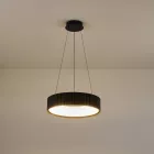 EUROLAMP ARTE ILLUMINA HALLO Függesztett lámpatest beépített LED 30W Fekete Φ460mm