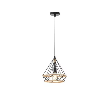 EUROLAMP ARTE ILLUMINA HELIOS Függesztett lámpatest Ε27 MAX 40W 250X250X1320 Kötél & Fém