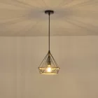 EUROLAMP ARTE ILLUMINA HELIOS Függesztett lámpatest Ε27 MAX 40W 250X250X1320 Kötél & Fém