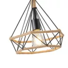 EUROLAMP ARTE ILLUMINA HELIOS Függesztett lámpatest Ε27 MAX 40W 250X250X1320 Kötél & Fém