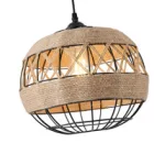 EUROLAMP ARTE ILLUMINA HELIOS Függesztett lámpatest Ε27 MAX 40W 300X300X1370mm Kötél & Fém