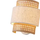 EUROLAMP ARTE ILLUMINA ISLA Falilámpa E27 MAX 40W 260X460mm Bézs - Fehér