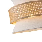 EUROLAMP ARTE ILLUMINA ISLA Függesztett lámpatest E27 MAX 40W 260X1260mm Bézs - Fehér