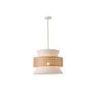 EUROLAMP ARTE ILLUMINA ISLA Függesztett lámpatest E27 MAX 40W 400X1310mm Bézs - Fehér