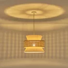 EUROLAMP ARTE ILLUMINA ISLA Függesztett lámpatest E27 MAX 40W 400X1310mm Bézs - Fehér