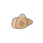 EUROLAMP ARTE ILLUMINA KAI Falilámpa E27 MAX 40W 430Χ300mm - Barna - Fekete 