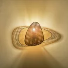 EUROLAMP ARTE ILLUMINA KAI Falilámpa E27 MAX 40W 430Χ300mm - Barna - Fekete 