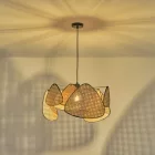 Eurolamp Arte Illumina Kai egyes függesztett mennyezeti lámpa, E27 MAX 15W Φ575X1350 mm - Barna és fekete