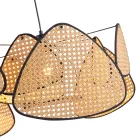 Eurolamp Arte Illumina Kai egyes függesztett mennyezeti lámpa, E27 MAX 15W Φ575X1350 mm - Barna és fekete