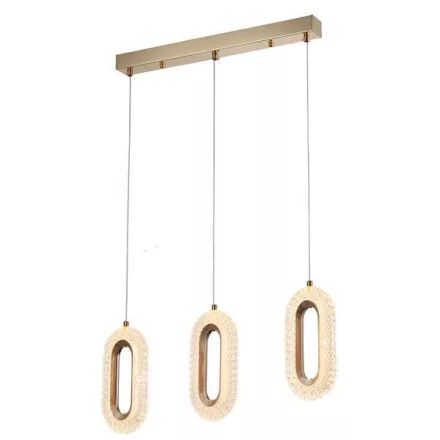 EUROLAMP ARTE ILLUMINA KRIKO Függesztett lámpatest beépített LED 26W 570X1250mm ROSE GOLD 