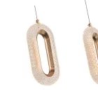 EUROLAMP ARTE ILLUMINA KRIKO Függesztett lámpatest beépített LED 26W 570X1250mm ROSE GOLD 