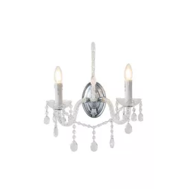   EUROLAMP ARTE ILLUMINA KRISTALLO Falilámpa 2XE14 MAX 40W 330X425mm Fém