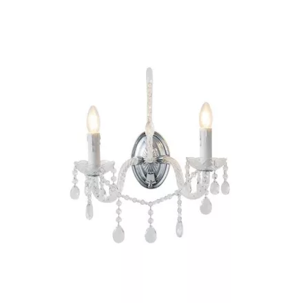 EUROLAMP ARTE ILLUMINA KRISTALLO Falilámpa 2XE14 MAX 40W 330X425mm Fém