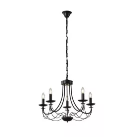   EUROLAMP ARTE ILLUMINA KRISTALLO Függesztett lámpatest 5XE14 MAX 40W 470X630mm 