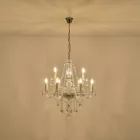 EUROLAMP ARTE ILLUMINA KRISTALLO Függesztett lámpatest 9X14E MAX 40W 710X1750mm Fehér