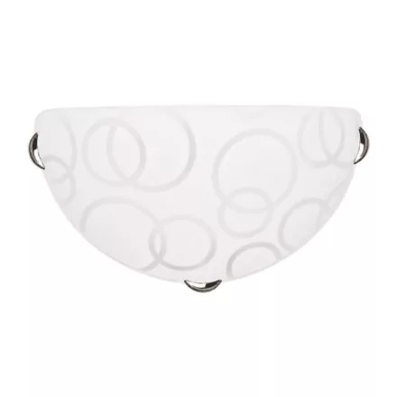 EUROLAMP ARTE ILLUMINA LEIA Fali lámpa Φ30 Ε27 Fehér/NICKEL 