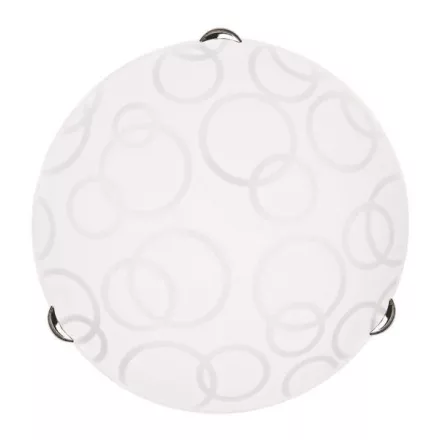 EUROLAMP ARTE ILLUMINA LEIA Mennyezeti Lámpatest Φ40 2XΕ27 Fehér/NICKEL 