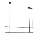 EUROLAMP ARTE ILLUMINA LINEA Függesztett lámpatest 2X20W 1400X60X1200mm Fekete 