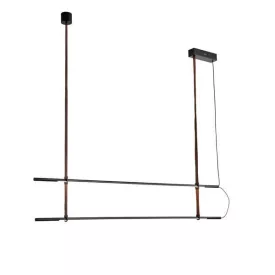   EUROLAMP ARTE ILLUMINA LINEA Függesztett lámpatest 2X20W 1400X60X1200mm Fekete 