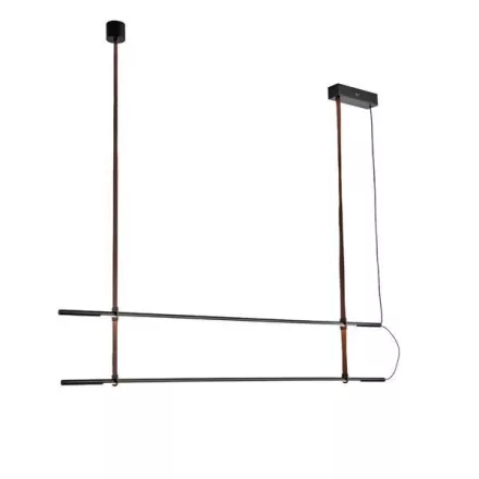 EUROLAMP ARTE ILLUMINA LINEA Függesztett lámpatest 2X20W 1400X60X1200mm Fekete 