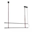 EUROLAMP ARTE ILLUMINA LINEA Függesztett lámpatest 2X20W 1400X60X1200mm Fekete 